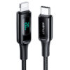 AceFast USB C to lightning digital charging data cable – Black